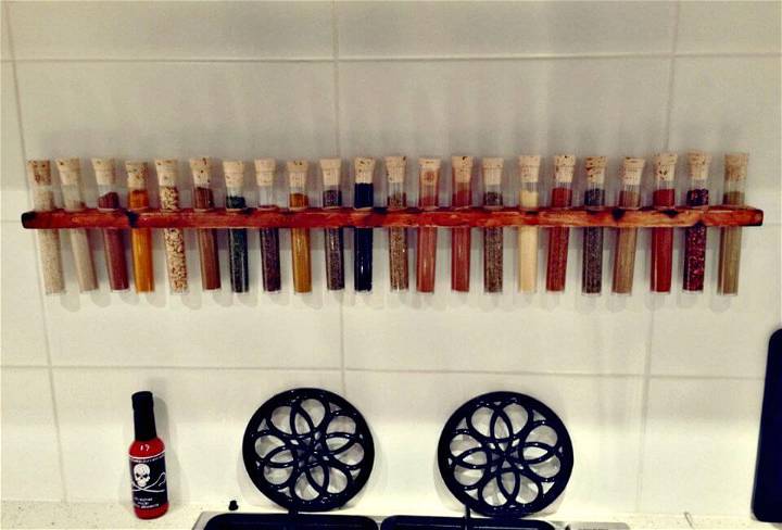 How To Make Test Tube Spice Rack - DIY Projects