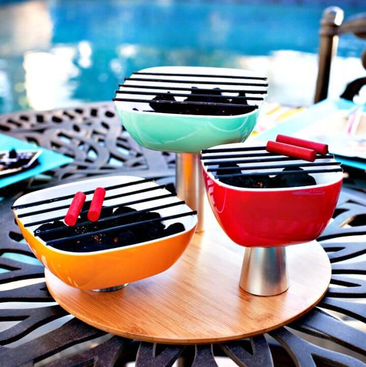 How To Make “Mini Charcoal Grill Trio” Centerpiece - DIY 