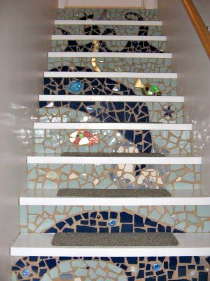 Make Your Own Mosaic Stairs