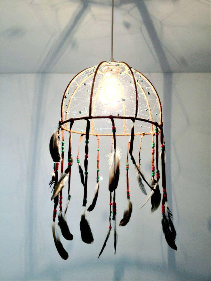 Make a Lamp Dream-catcher - Indoor Projects 