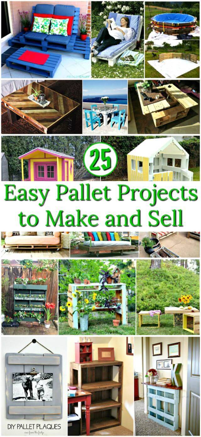 Pallet Projects to Make and Sell - Pallet Furniture - Pallet Ideas - DIY Furniture Ideas - DIY Projects - DIY Crafts - Pallets Wood Projects