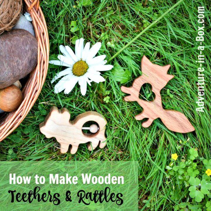 DIY Wooden Teethers, Rattles Toys