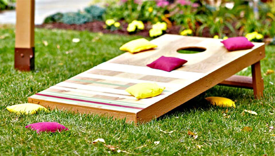 Adorable DIY Cornhole Board Plan