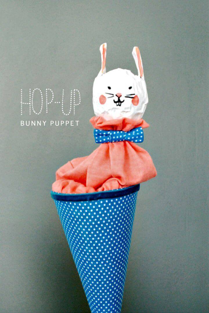 Amazing DIY Hop-up Bunny Puppet