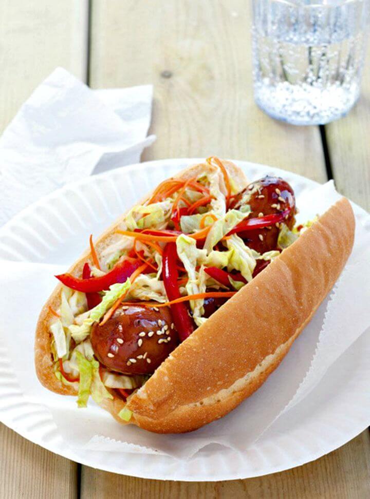 Asian-style Glazed Hot Dogs Recipe