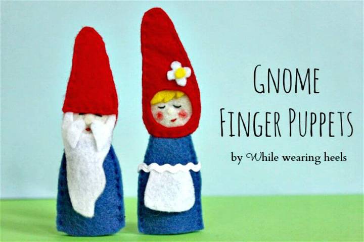 DIY Gnome Finger Puppets