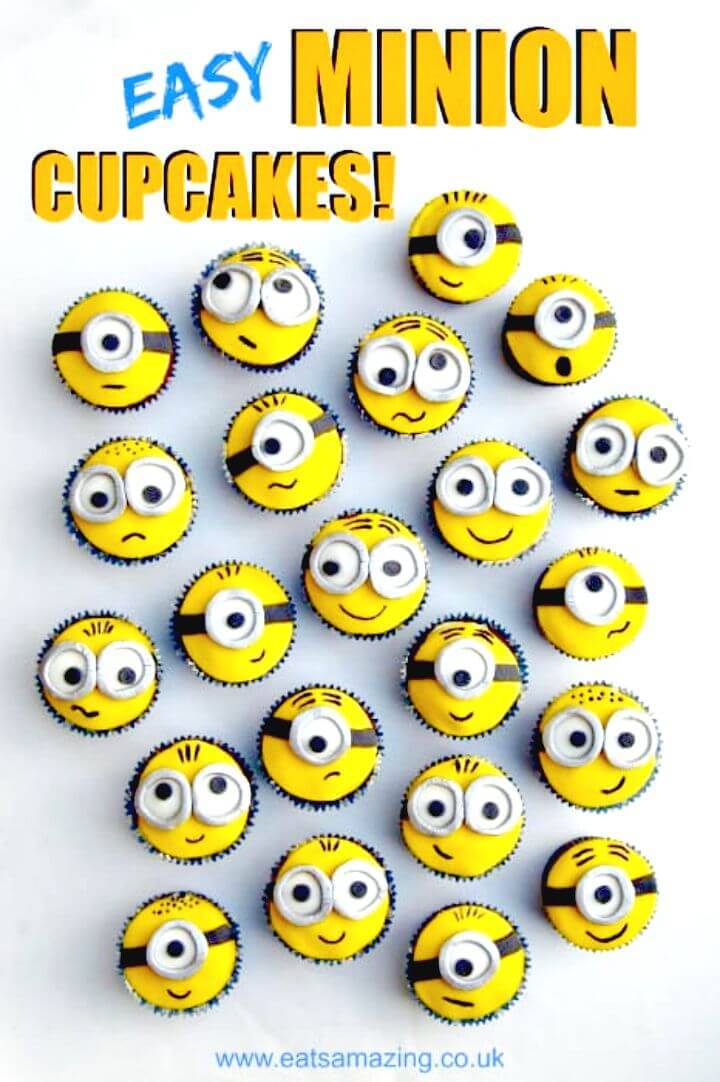 Beautiful DIY Minion Cupcakes
