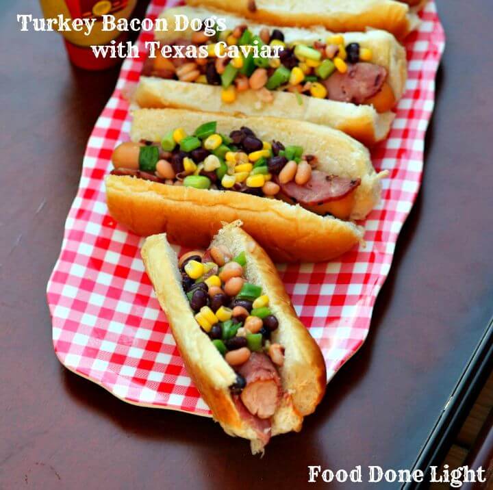 Crispy Turkey Bacon Wrapped Turkey Hot Dogs Recipe