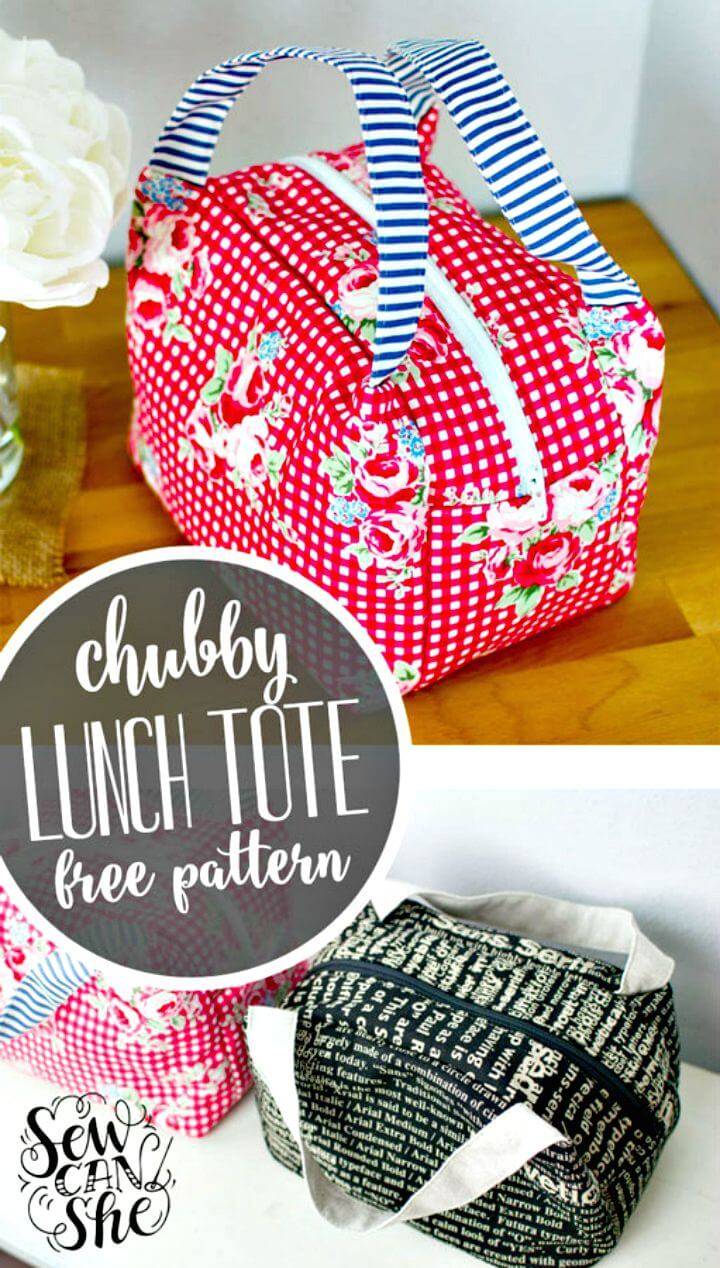 DIY Chubby Lunch Tote