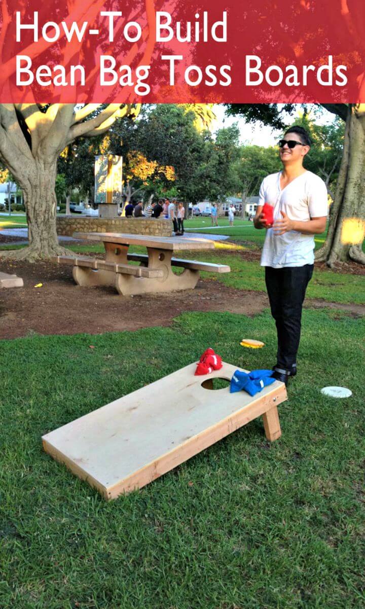 Easy DIY Bean Bag Toss Board