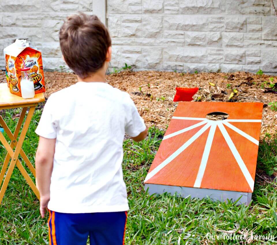 Easy DIY Cornhole and Bean Bags
