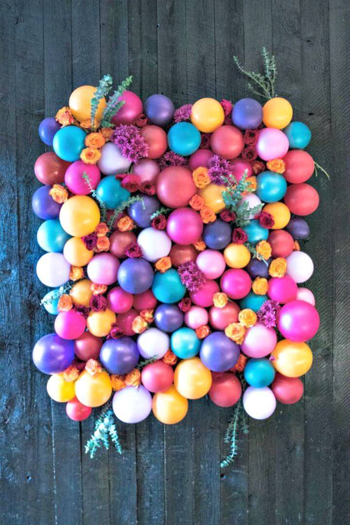 How to Make Floral Balloon Backdrop