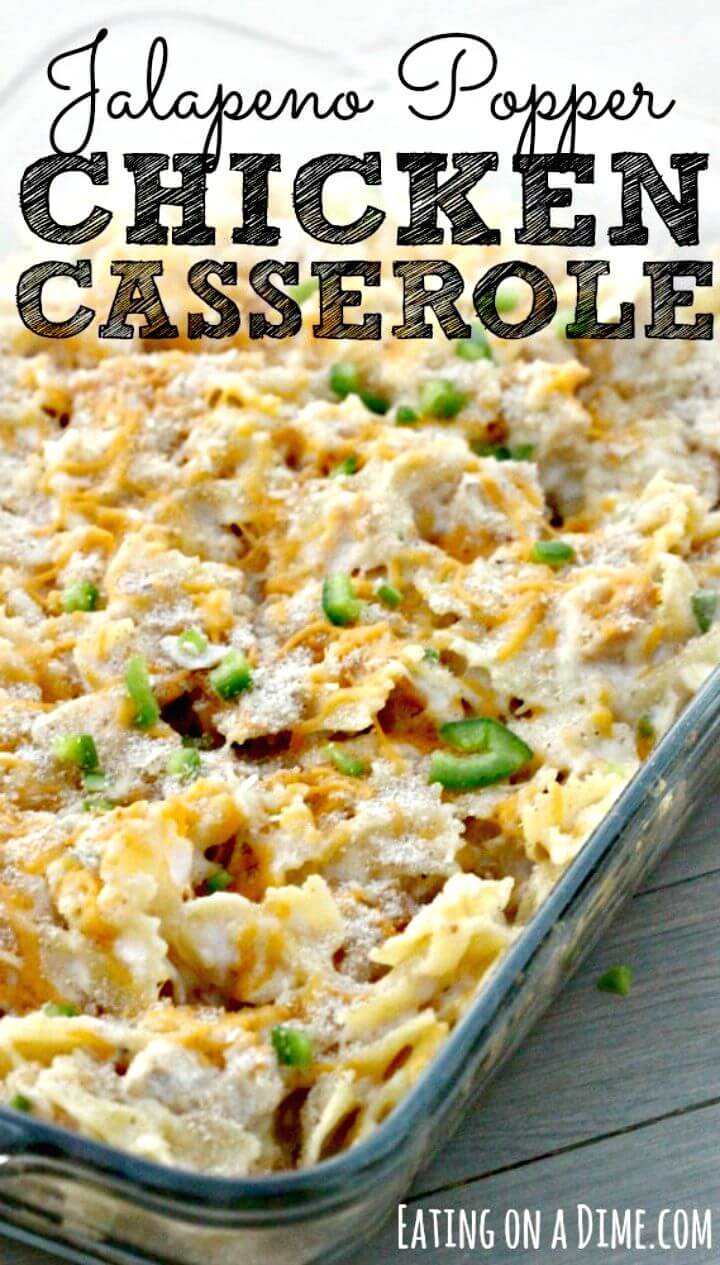 Jalapeño Popper Chicken Casserole Recipe - DIY