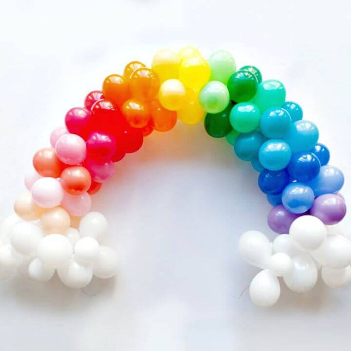 Adorable Mini Rainbow Balloon Arch