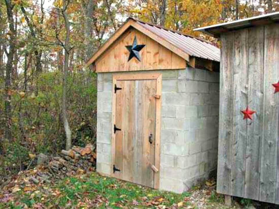 Making a Smokehouse Out of Cement Blocks