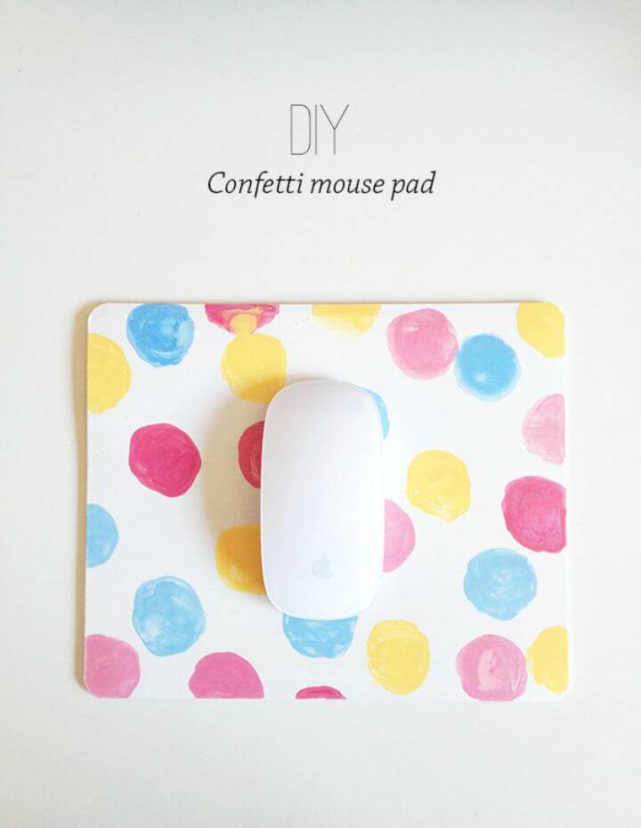 How to Make Confetti Mouse Pad