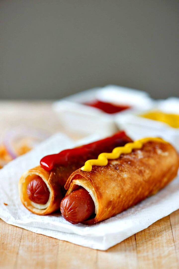 Tortilla Hot Dog Wraps Recipe