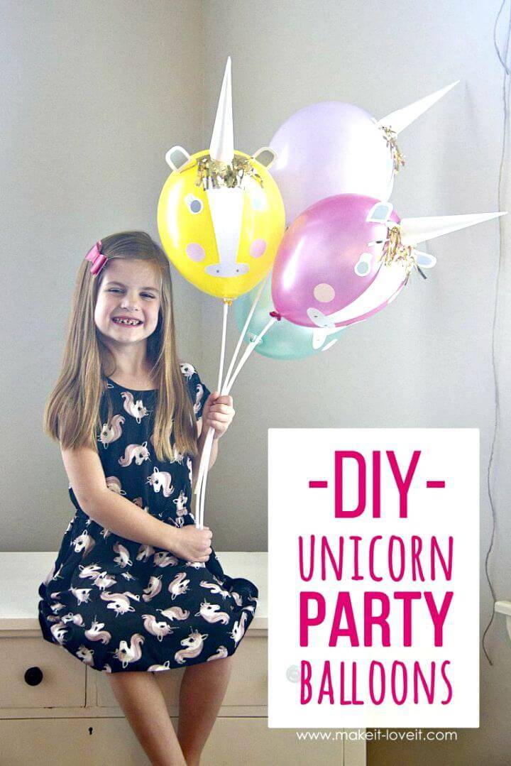 Easy-To-Make Unicorn Party Balloons