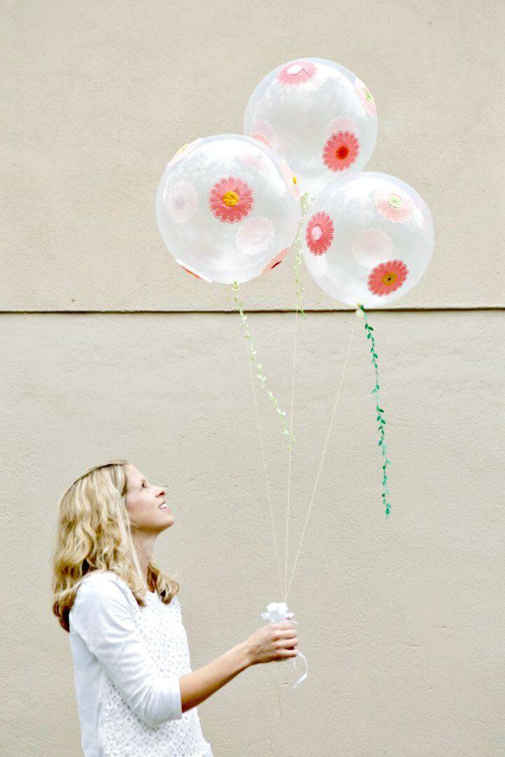 Gorgeous DIY Flower Balloons