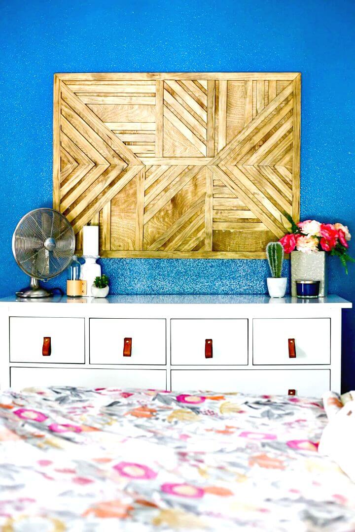 How to DIY Large Scale Geometric Wood Wall Art