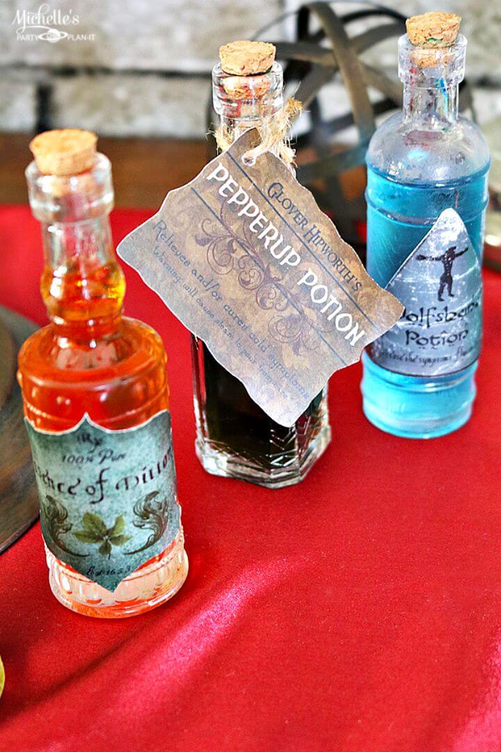 DIY Harry Potter Potion Bottles