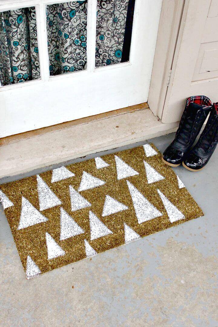 How To Make Mimicked Pine Trees Doormat