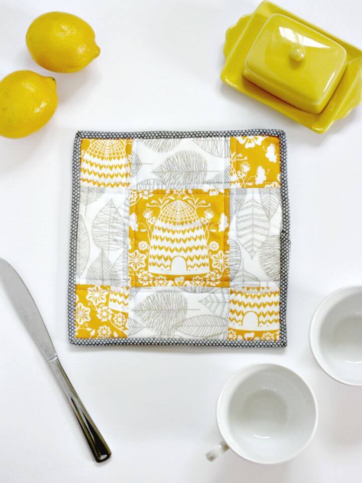 How to Make Patchwork Potholder