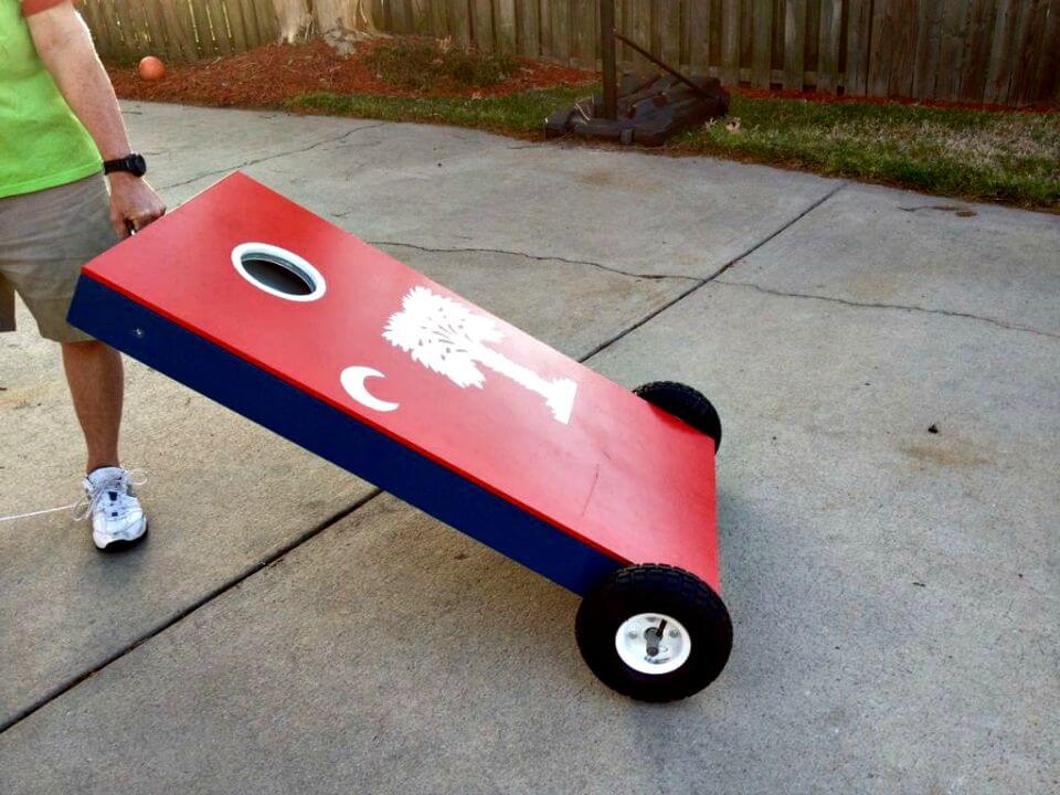 Quick DIY Rolling Cornhole Boards