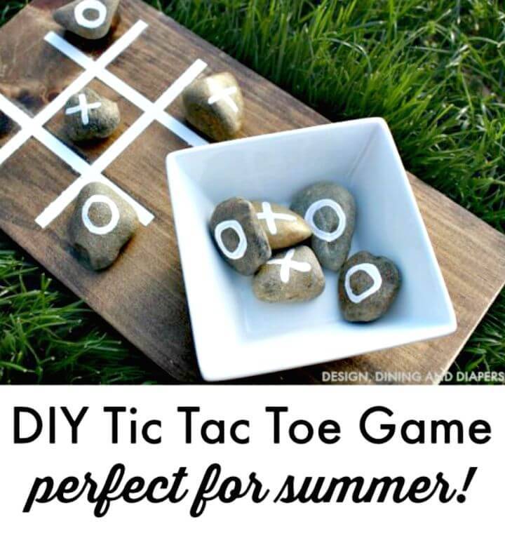 Make An Outdoor Tic Tac Toe Game