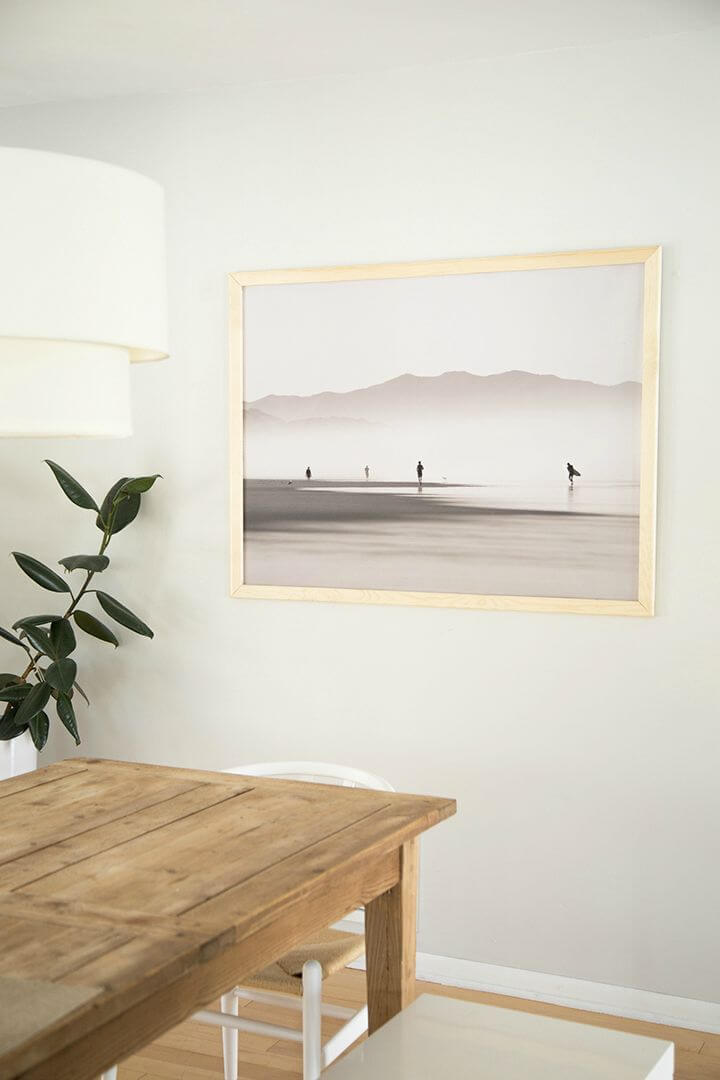 DIY Large Scale Print Wood Frame