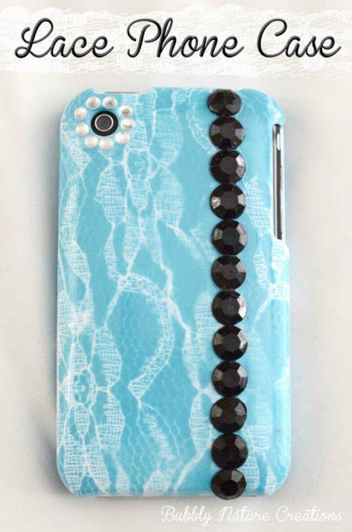 Simple DIY Lace Phone Case
