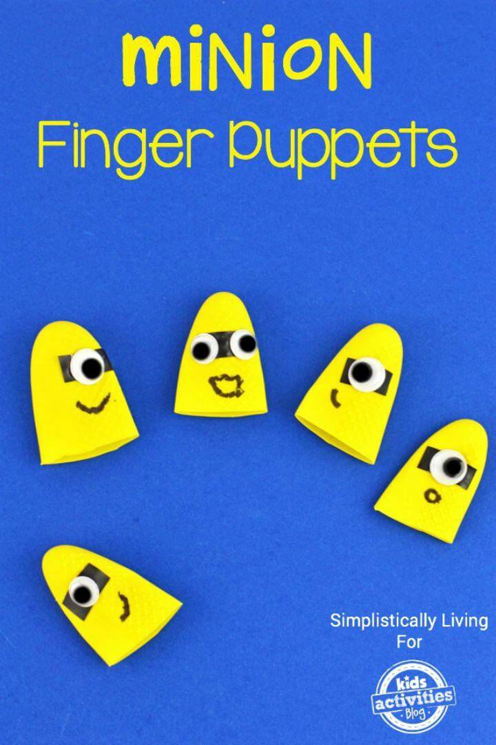 Make Your Own Minion Finger Puppets - DIY