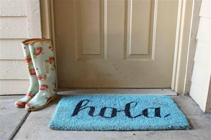 How to Make Tape Letters Doormat - Free Tutorial