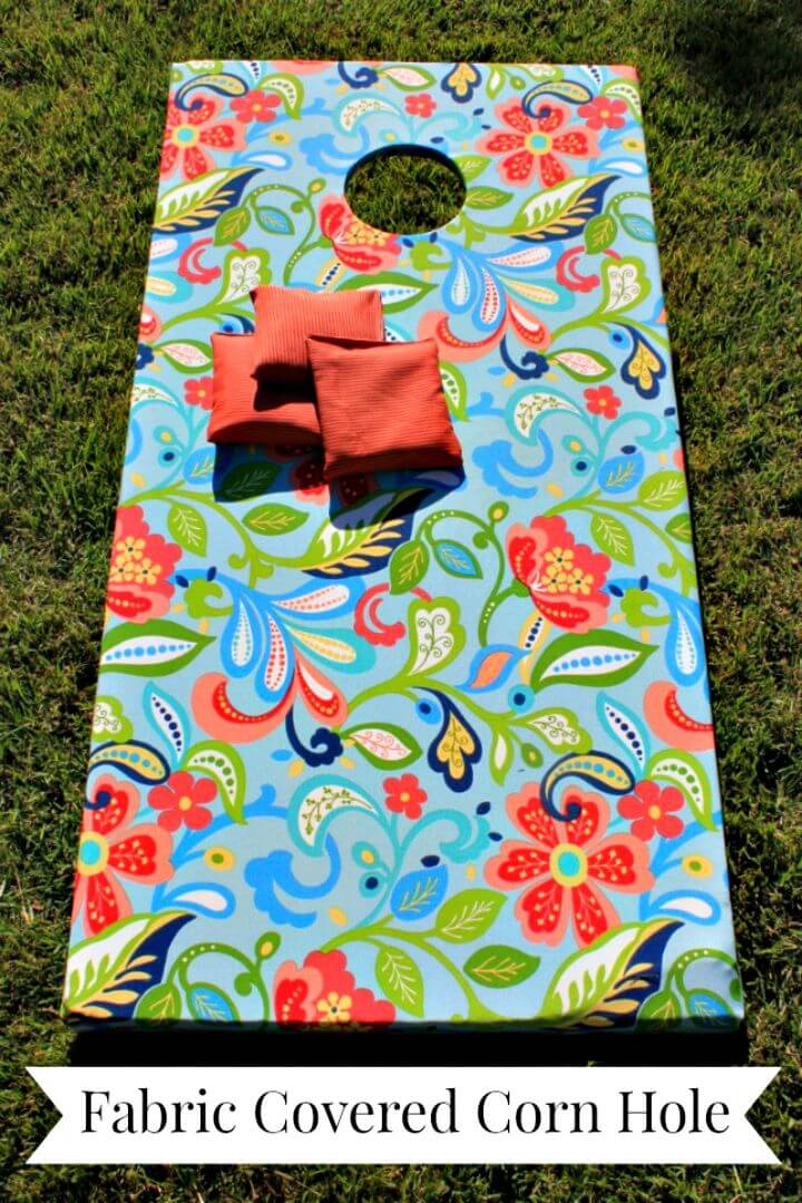 How to Make a Fabric Covered Corn Hole