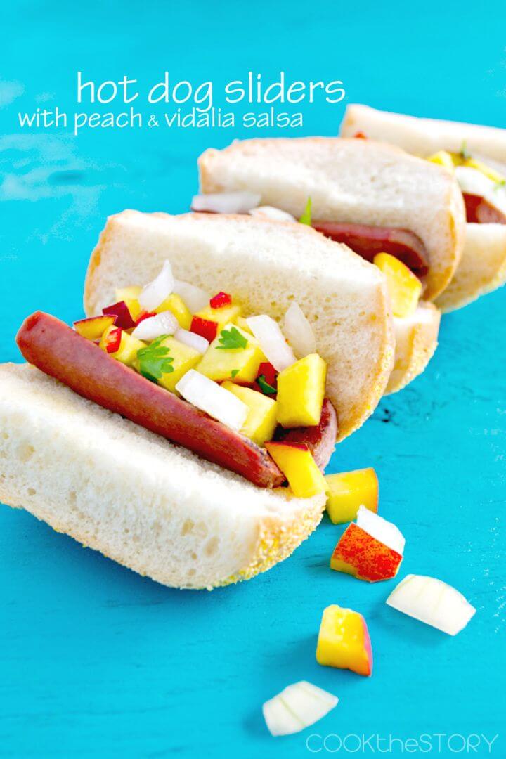 Hot Dog Sliders Topped Recipe - DIY