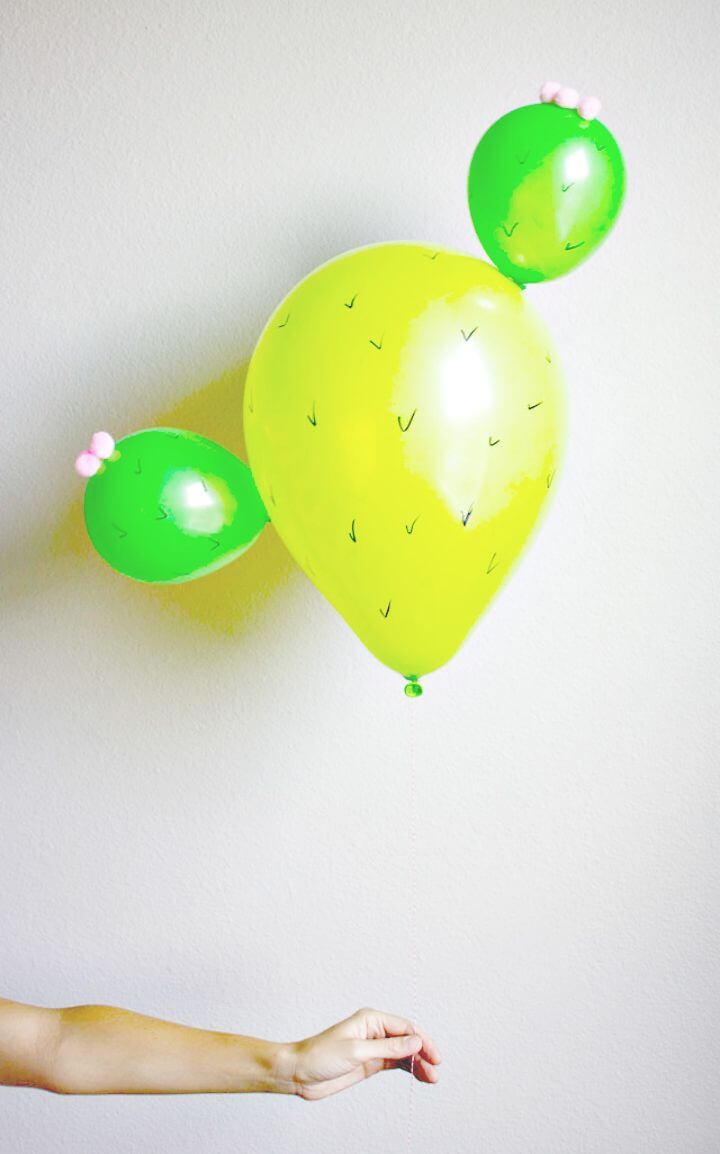 Pretty DIY Cactus Balloons