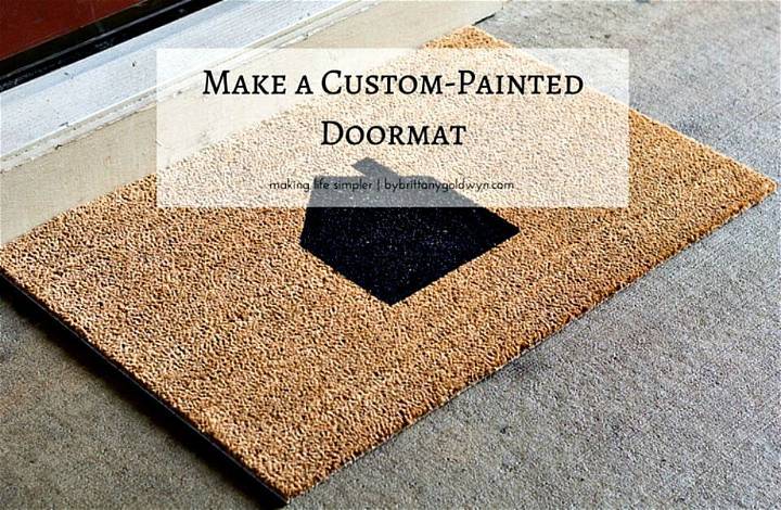 Quick DIY Custom-Painted Doormat