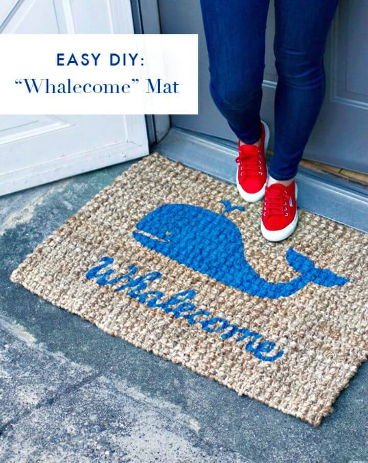 Awesome and Easy DIY Whalecome Mat