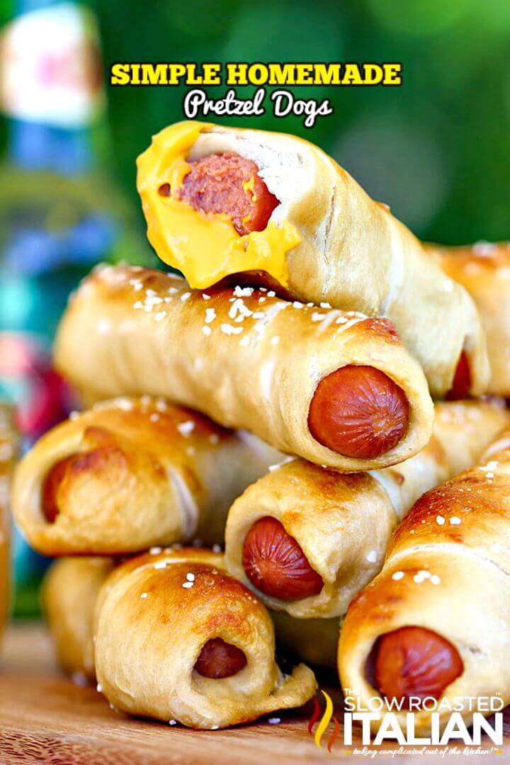 Easiest Homemade Pretzel Dogs