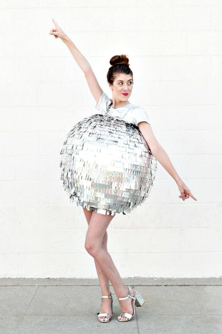 Amazing Paper Mache Disco Ball Costume
