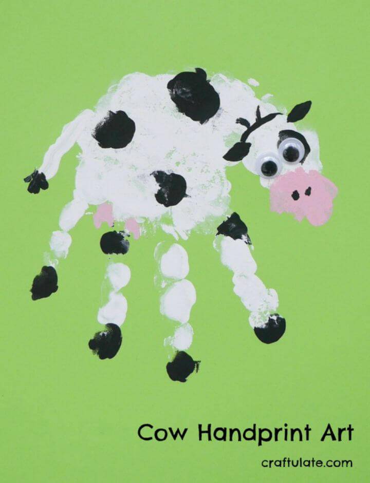 Make Your Own Cow Handprint Art