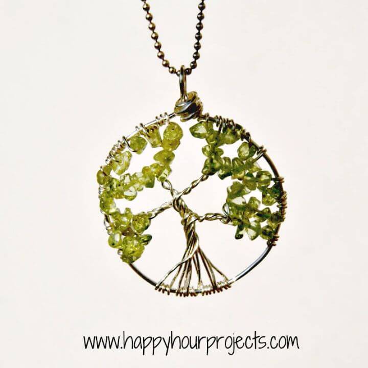 DIY Wire-wrapped Tree Necklace