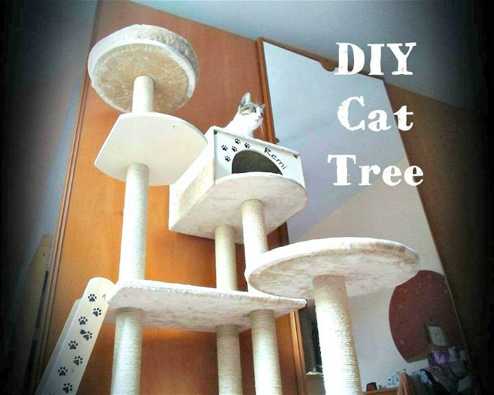 DIY Cat Tree House Tutorial