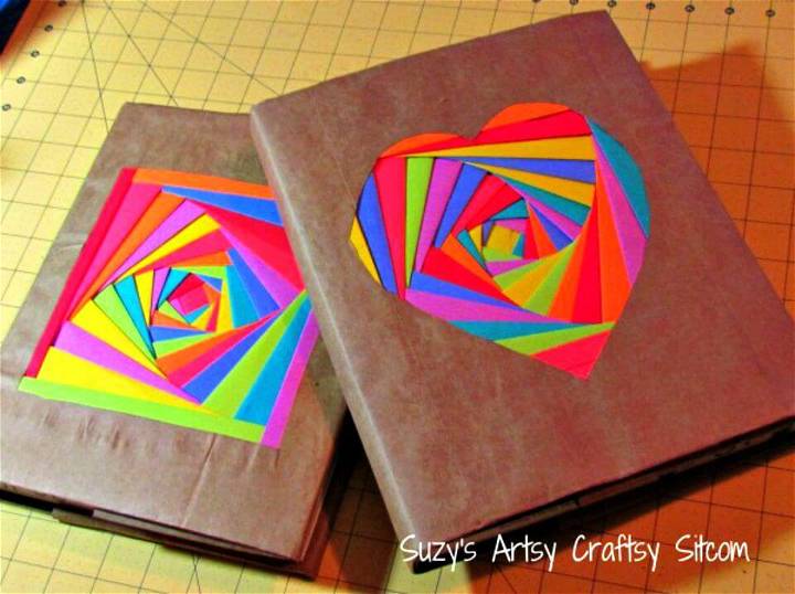 Colorful DIY Book covers for Back To School