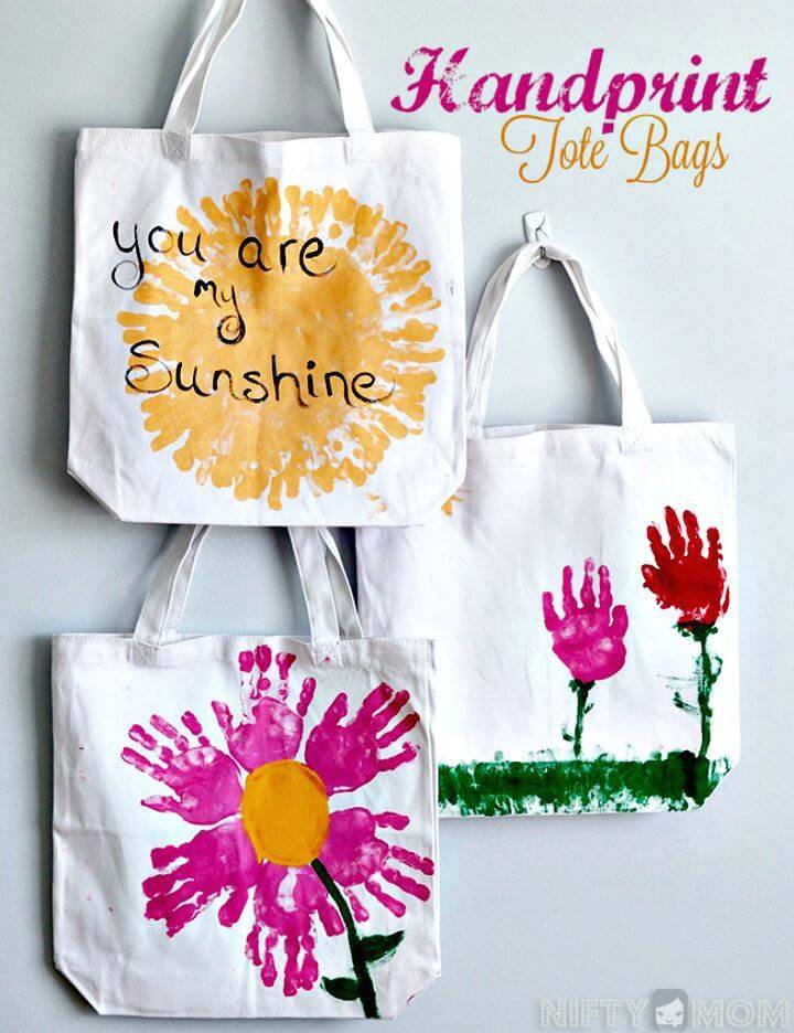 How to Make Handprint Tote Bags