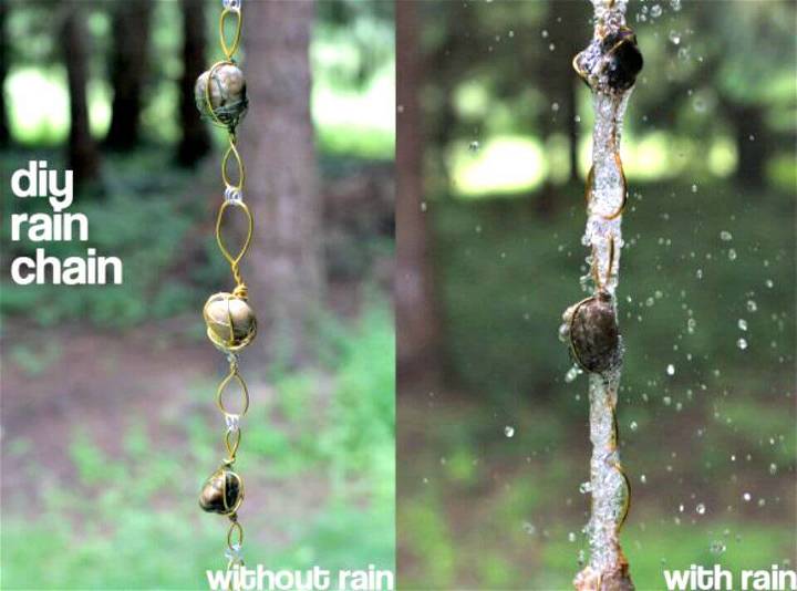 How to Make Wire-wrapped Rock Rain Chain