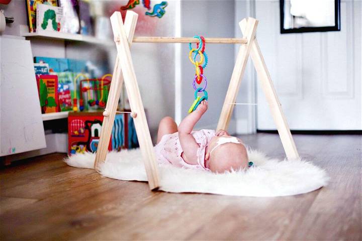 DIY Wooden Baby Gym Tutorial