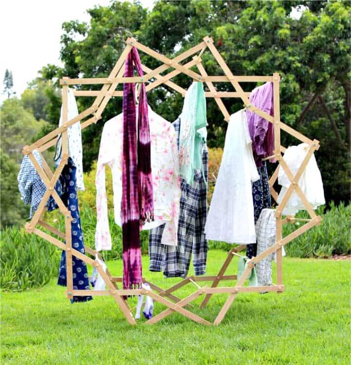 Handmade Star Shaped Clothes Drying Rack