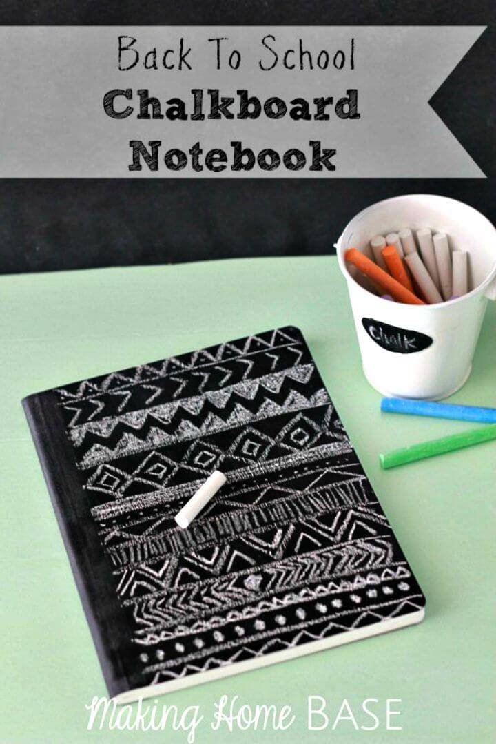 Easy to Make Chalkboard Notebook Covers