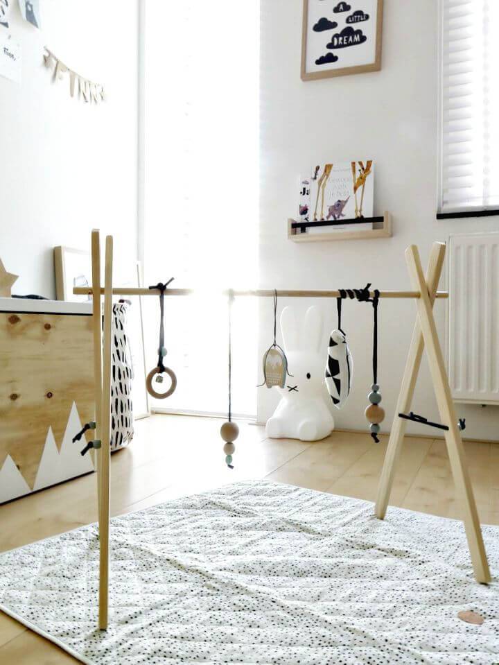 Easy To Make Wooden Baby Gym